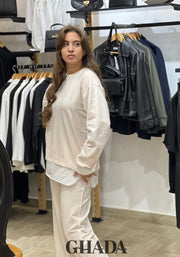 Ensemble survêtement en beige