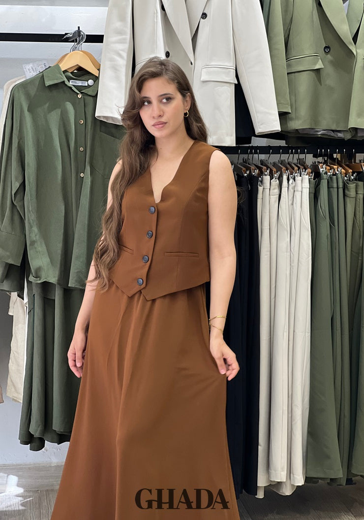 Ensemble gilet et jupe