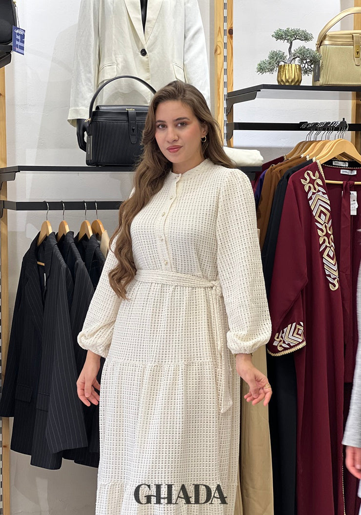 Robe longue brodée