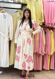 Robe longue imprimée