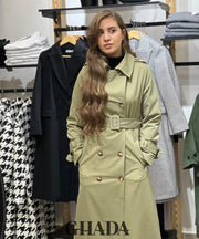 Trench long en vert