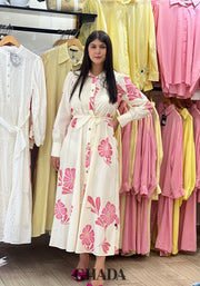 Robe longue imprimée