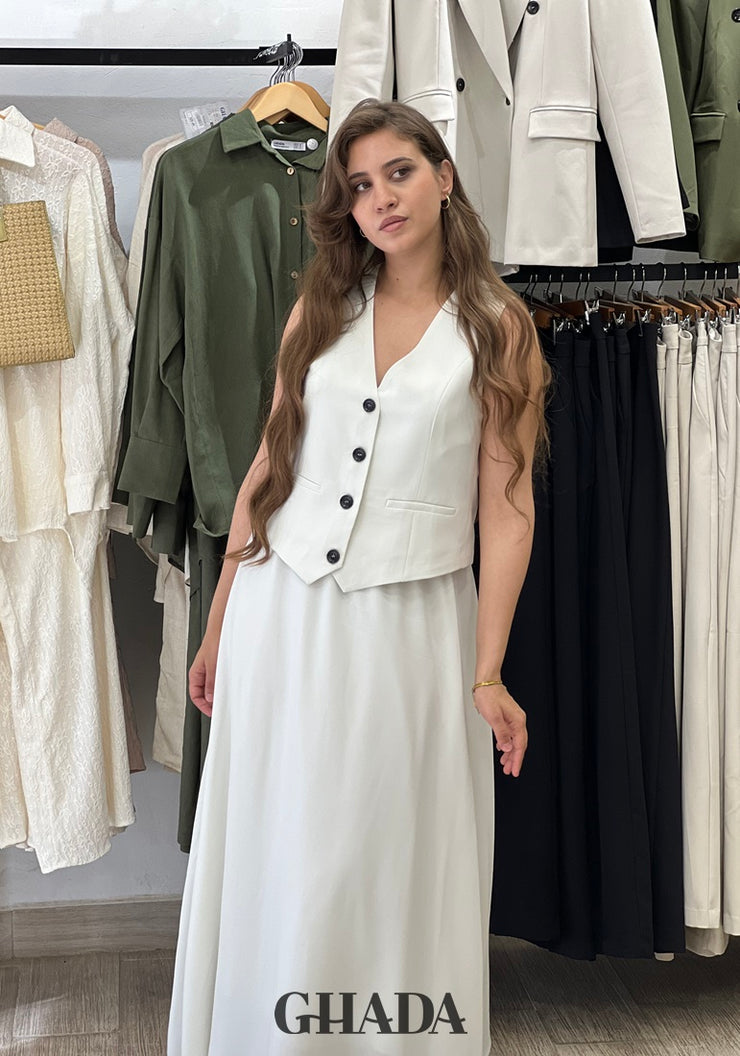 Ensemble gilet et jupe