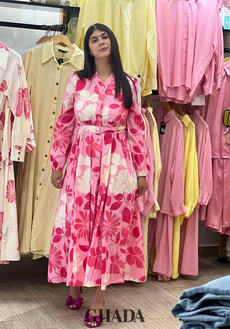 Robe longue imprimée