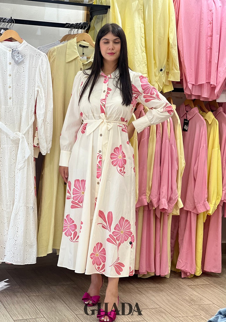 Robe longue imprimée