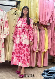 Robe longue imprimée