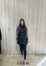 Maillot de bain burkini imprimé floral