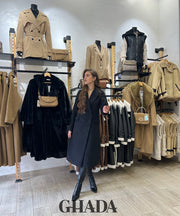 Manteau long en noir