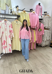 Chemise en rose