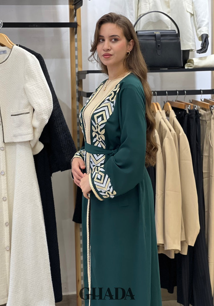 Abaya Kimono avec broderie