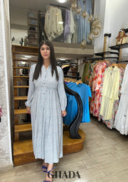 Robe longue imprimée fleurie