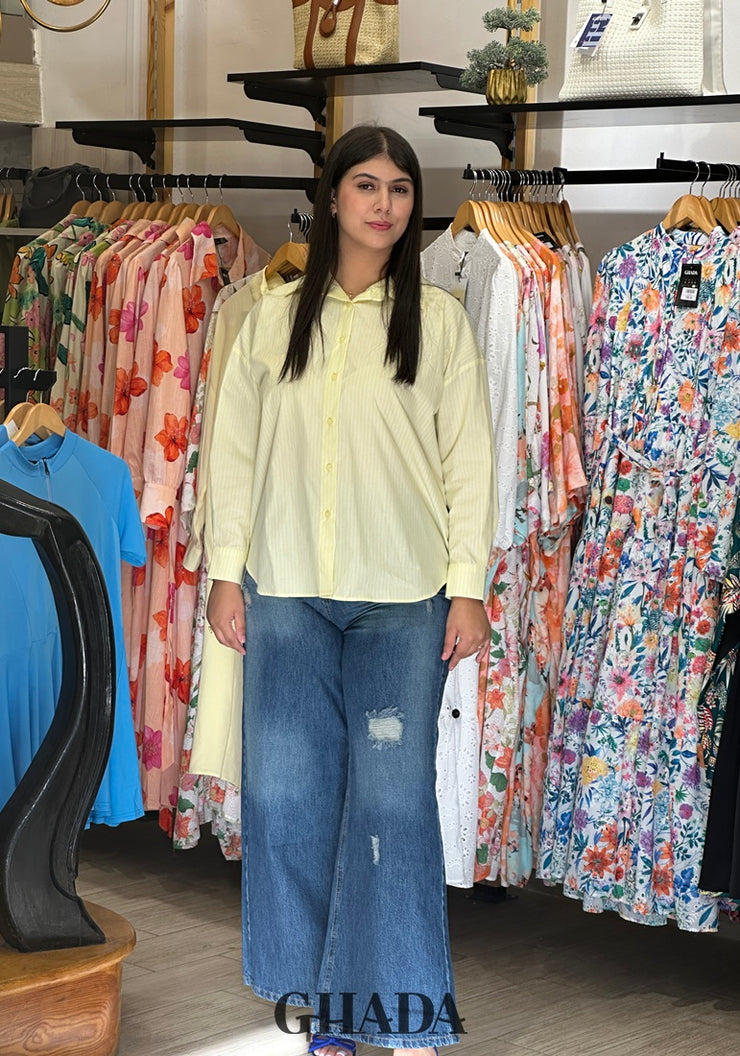 Chemise en jaune
