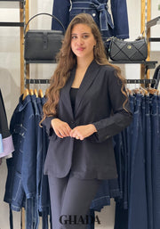 Ensemble en lin noir