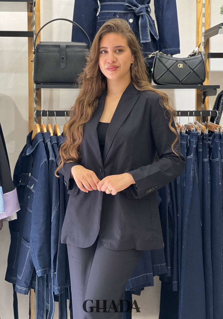 Ensemble en lin noir
