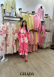Robe longue imprimée