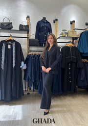 Ensemble en lin noir
