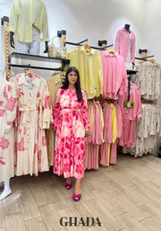 Robe longue imprimée