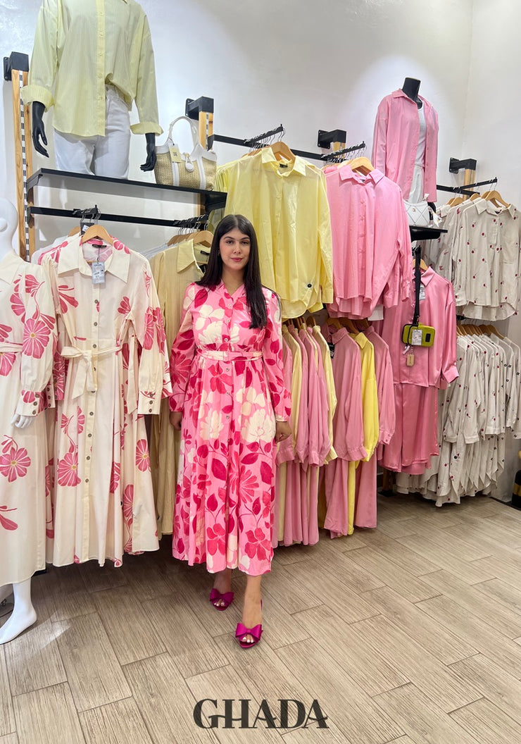 Robe longue imprimée