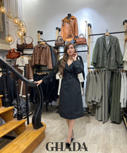 Trench long en noir