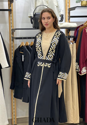 Abaya Kimono avec broderie