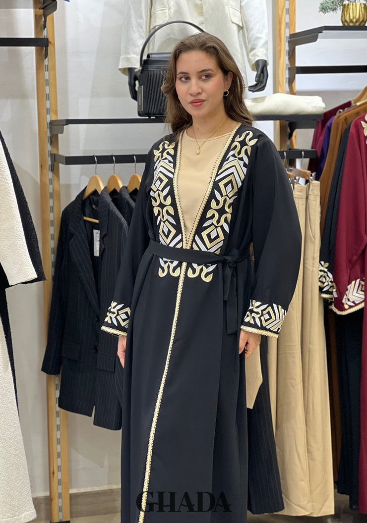 Abaya Kimono avec broderie