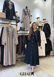 Ensemble noir en tweed - Robe et veste