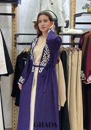 Abaya Kimono avec broderie
