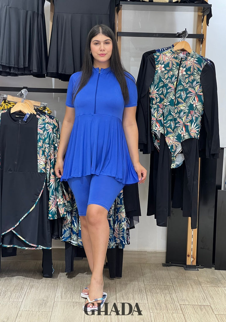 Maillot de bain burkini en bleu
