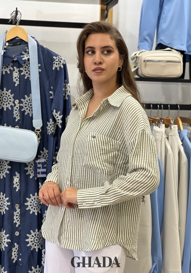Chemise à rayures