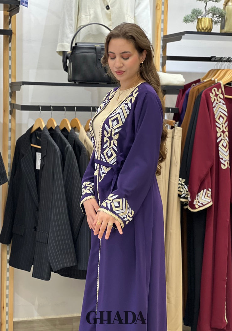 Abaya Kimono avec broderie