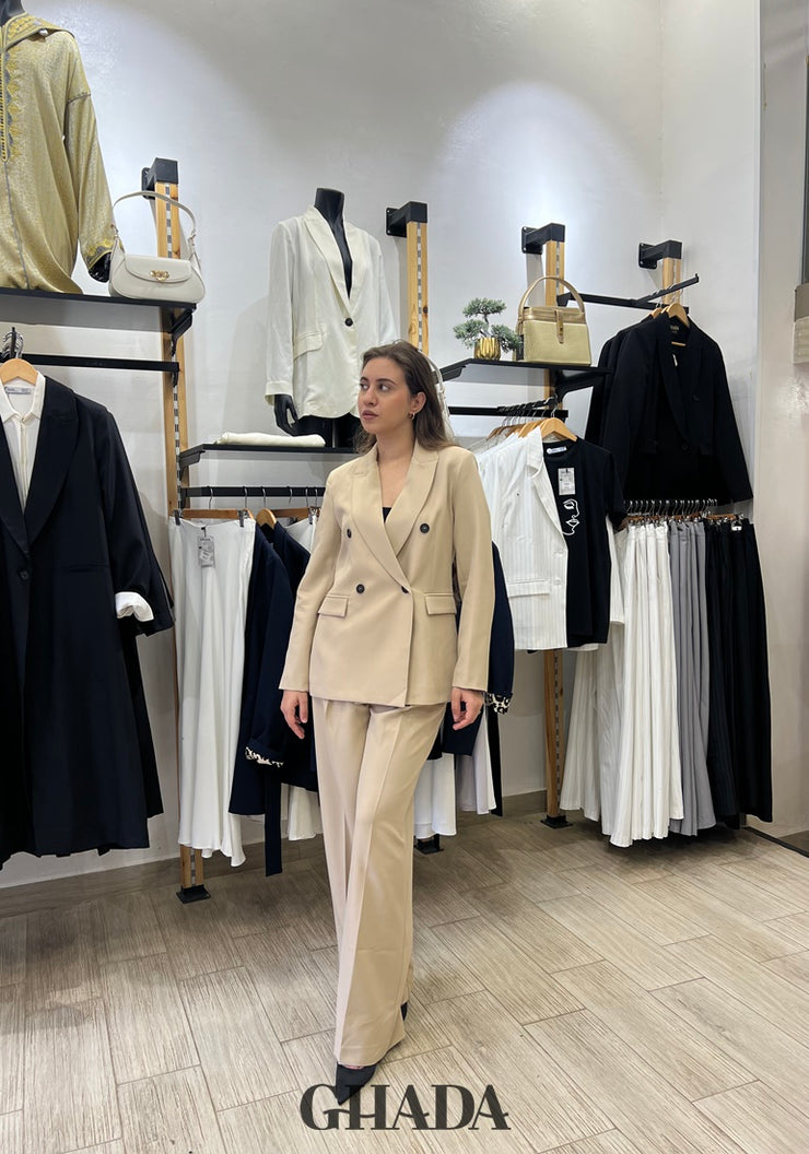 Ensemble tailleur en beige