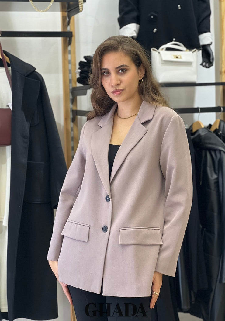 Blazer avec poches passepoilées