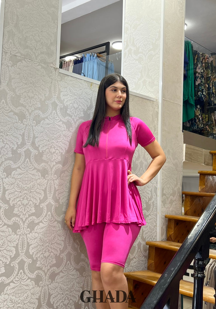 Maillot de bain burkini en rose