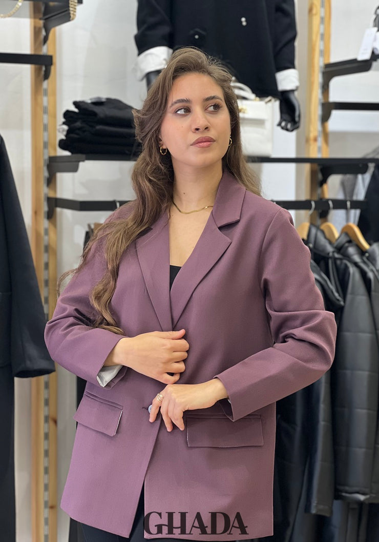 Blazer avec poches passepoilées