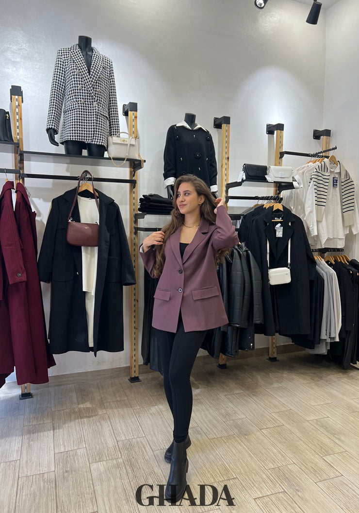 Blazer avec poches passepoilées