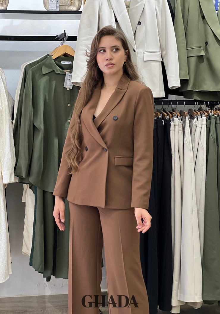 Ensemble - Tailleur en marron
