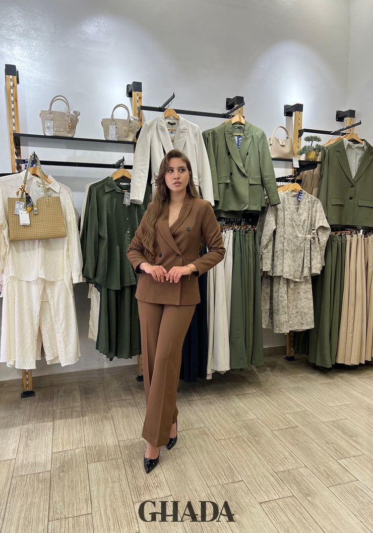 Ensemble - Tailleur en marron