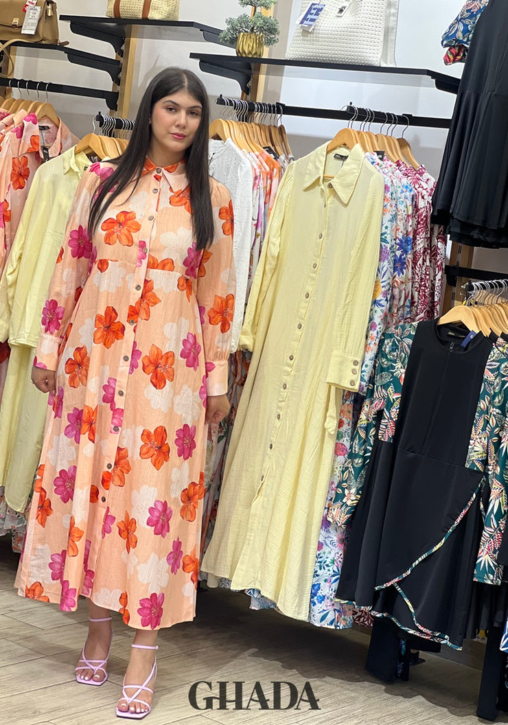 Robe longue imprimée