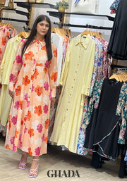 Robe longue imprimée