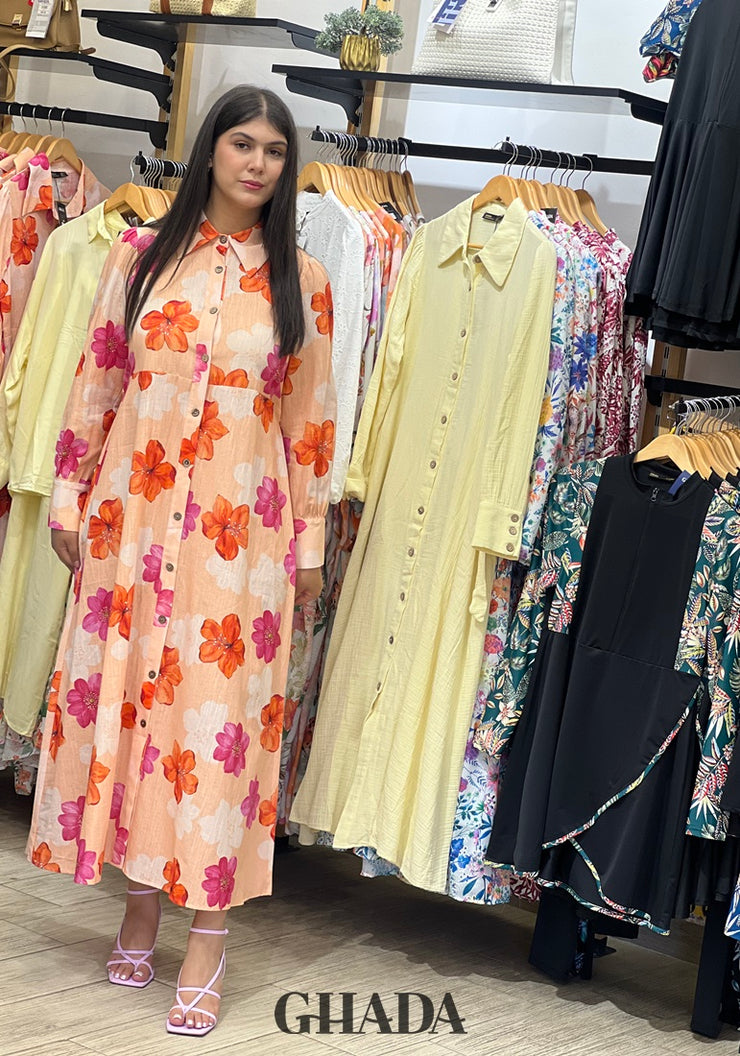 Robe longue imprimée