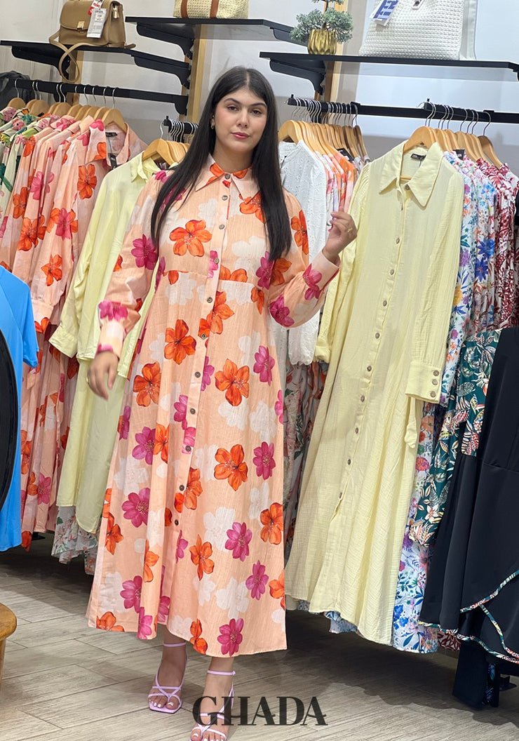 Robe longue imprimée