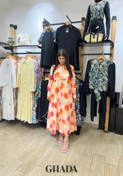 Robe longue imprimée