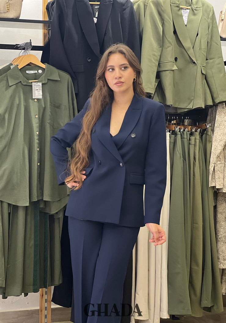 Ensemble- Tailleur bleu marine