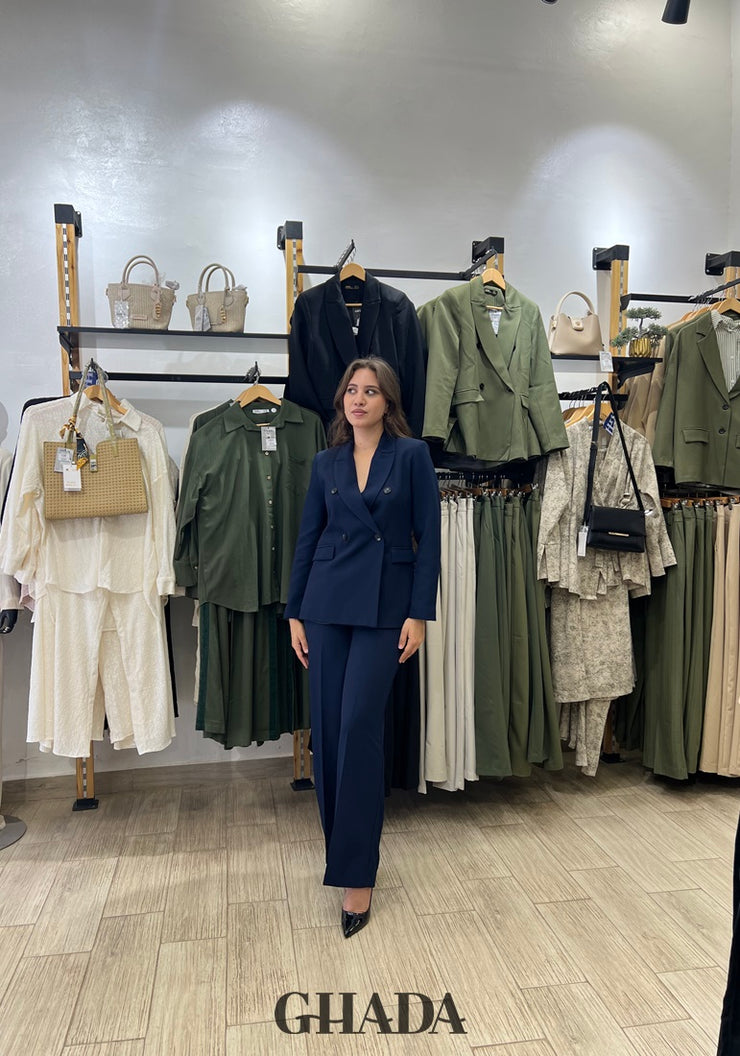 Ensemble- Tailleur bleu marine