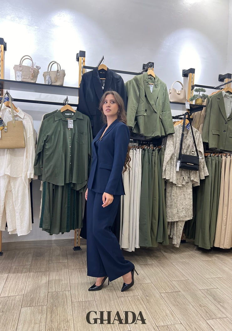 Ensemble- Tailleur bleu marine