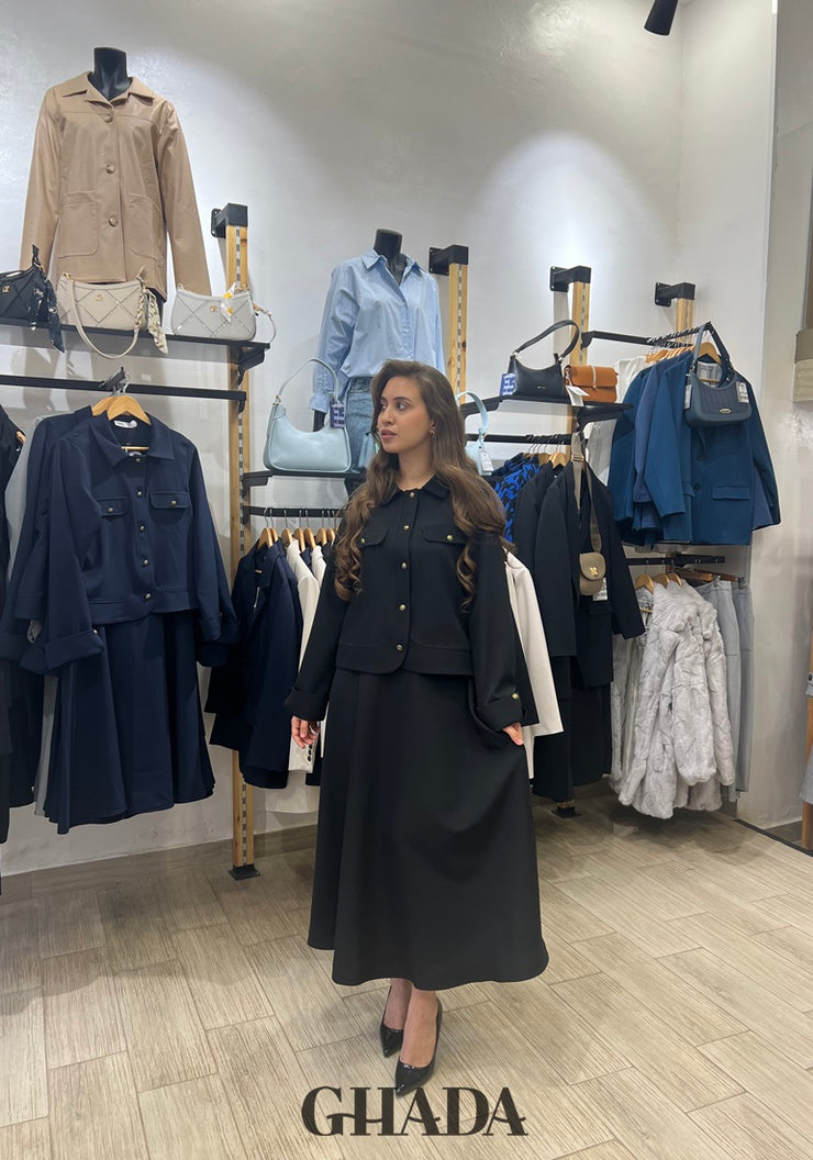 Ensemble avec jupe en noir