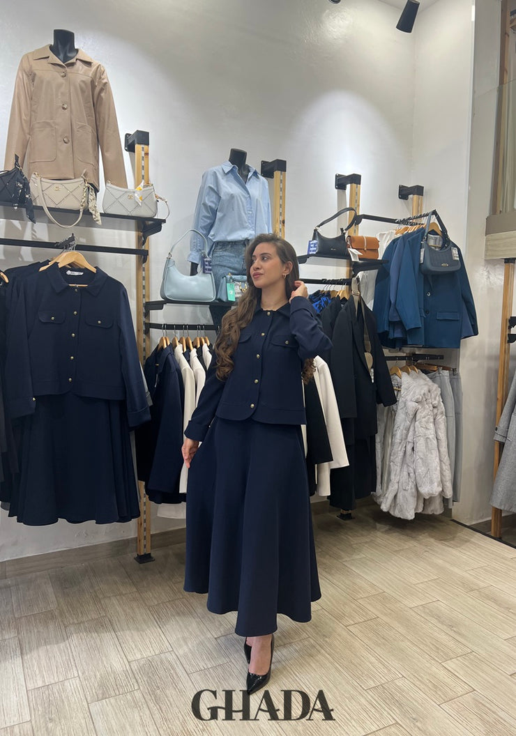 Ensemble avec jupe en noir