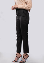 Pantalon taille haute en noir