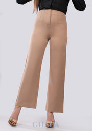 Pantalon fluide en beige