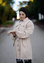 Blouson en beige